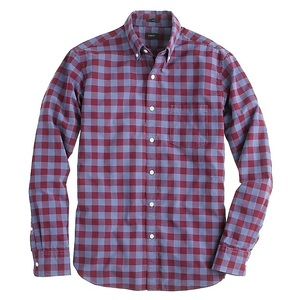 J. Crew Slim Fit Gingham Long Sleeve Shirt MD1192